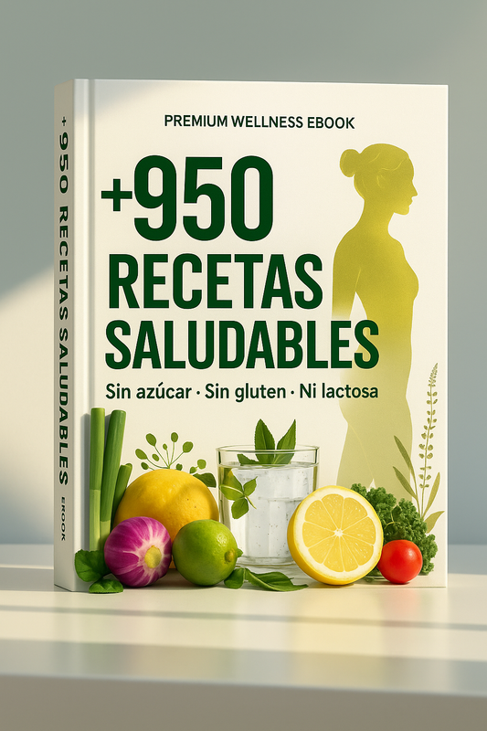 +950 Recetas: Cocina Saludable SIN Azúcar NI Gluten (+11 REGALOS 🎁)
